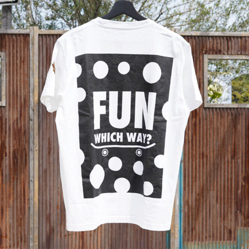 FUN Naughty T-shirt[DOT] 3カラー White×Black Black×White Black×Black 3サイズ M L XL