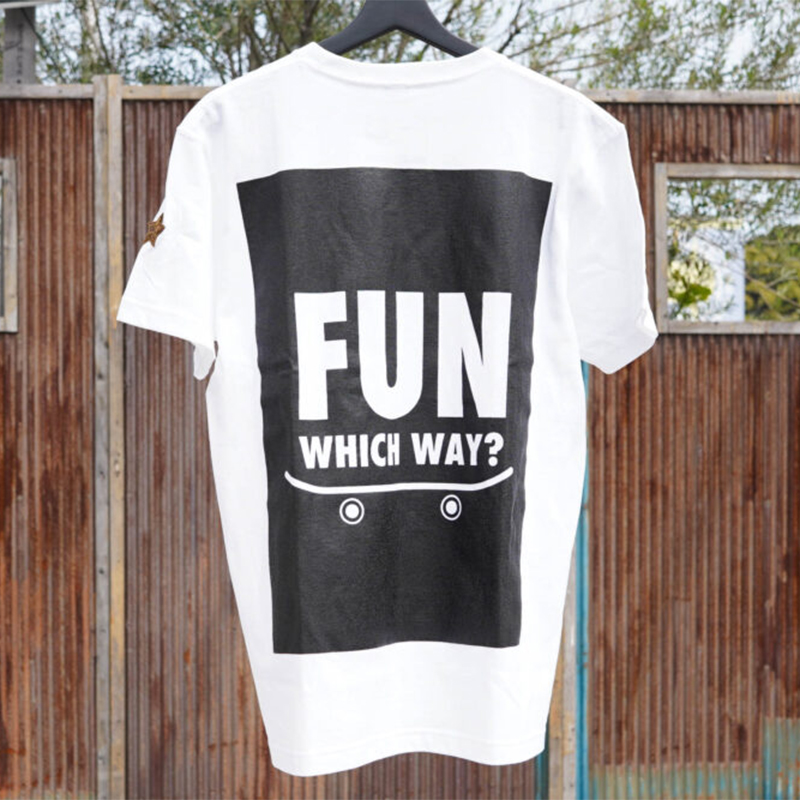 FUN Naughty T-shirt[BLACK] 3カラー White×Black Black×White Black×Black 3サイズ M L XL